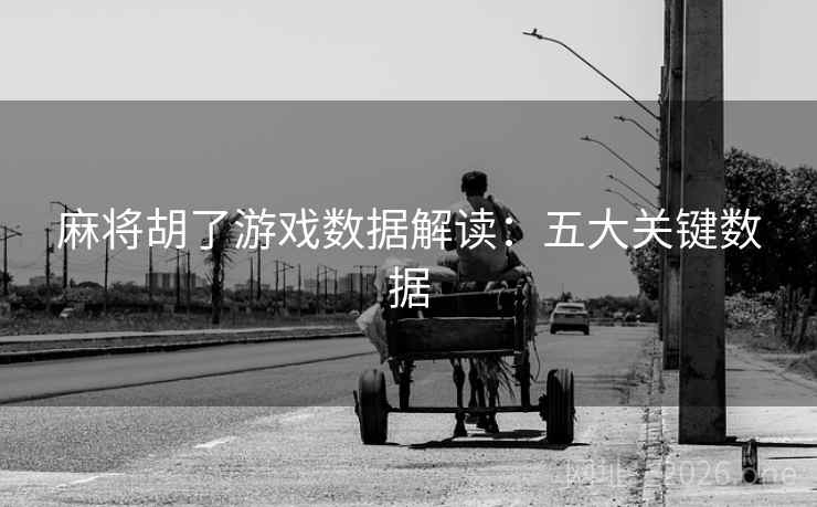 麻将胡了游戏数据解读：五大关键数据